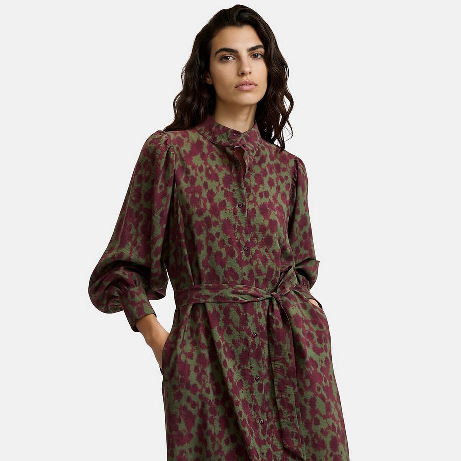 La Redoute Collections Robe longue imprimé graphique à manches longues  