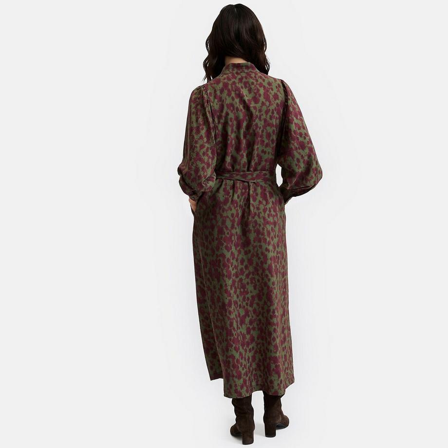 La Redoute Collections Robe longue imprimé graphique à manches longues  