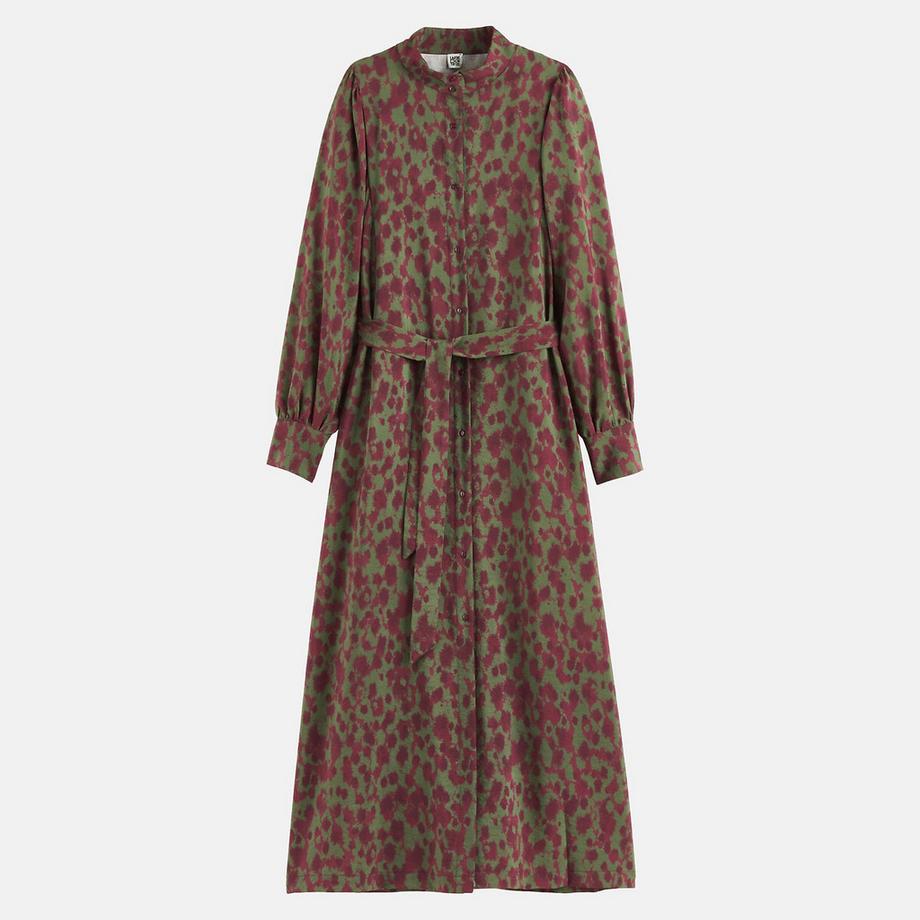 La Redoute Collections Robe longue imprimé graphique à manches longues  