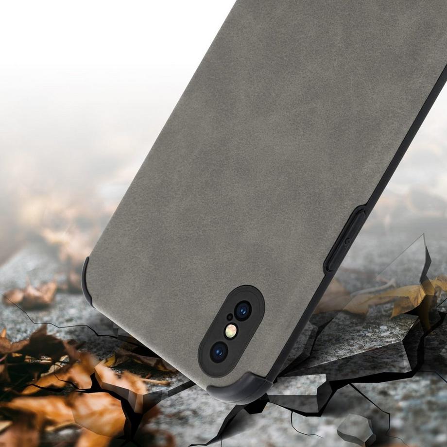 Cadorabo  Hülle für Apple iPhone XS MAX mit Kunst-Wildleder Rückseite 