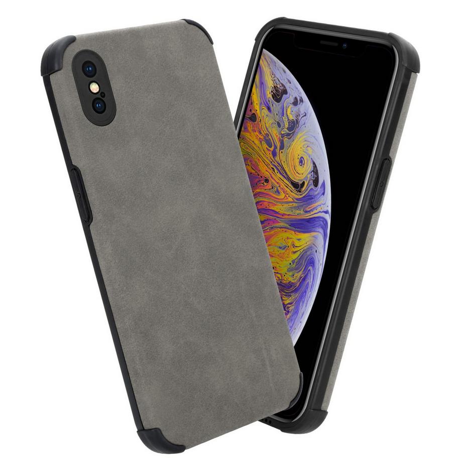 Cadorabo  Hülle für Apple iPhone XS MAX mit Kunst-Wildleder Rückseite 