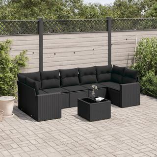 VidaXL set divano da giardino Polirattan  