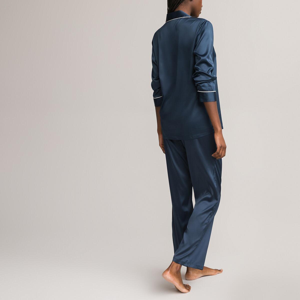 La Redoute Collections Satin Pyjama Manches Longues  