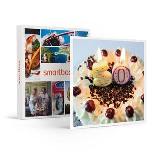 Smartbox  Coffret anniversaire 50 ans : séjour, souper, aventure ou relaxation - Coffret Cadeau 