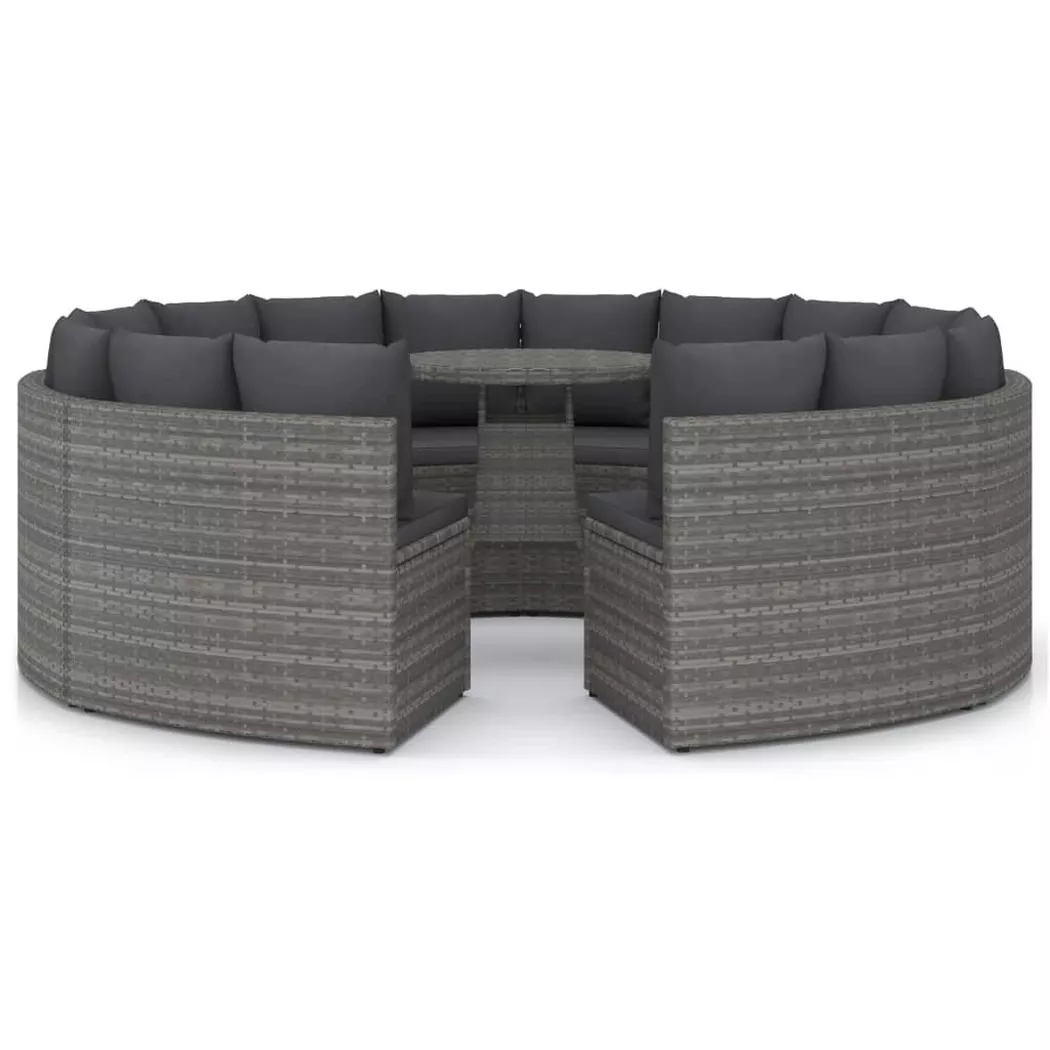 VidaXL - Garten-lounge-set poly-rattan, One Size, Grau