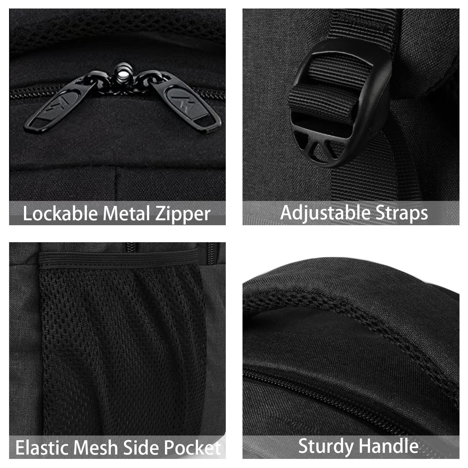 Only-bags.store Sac à dos pour ordinateur portable 17 pouces antivol sac d'école  