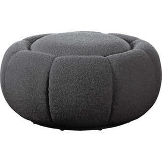 KARE Design Tabouret Peppo Bloom Melange noir rond 72  