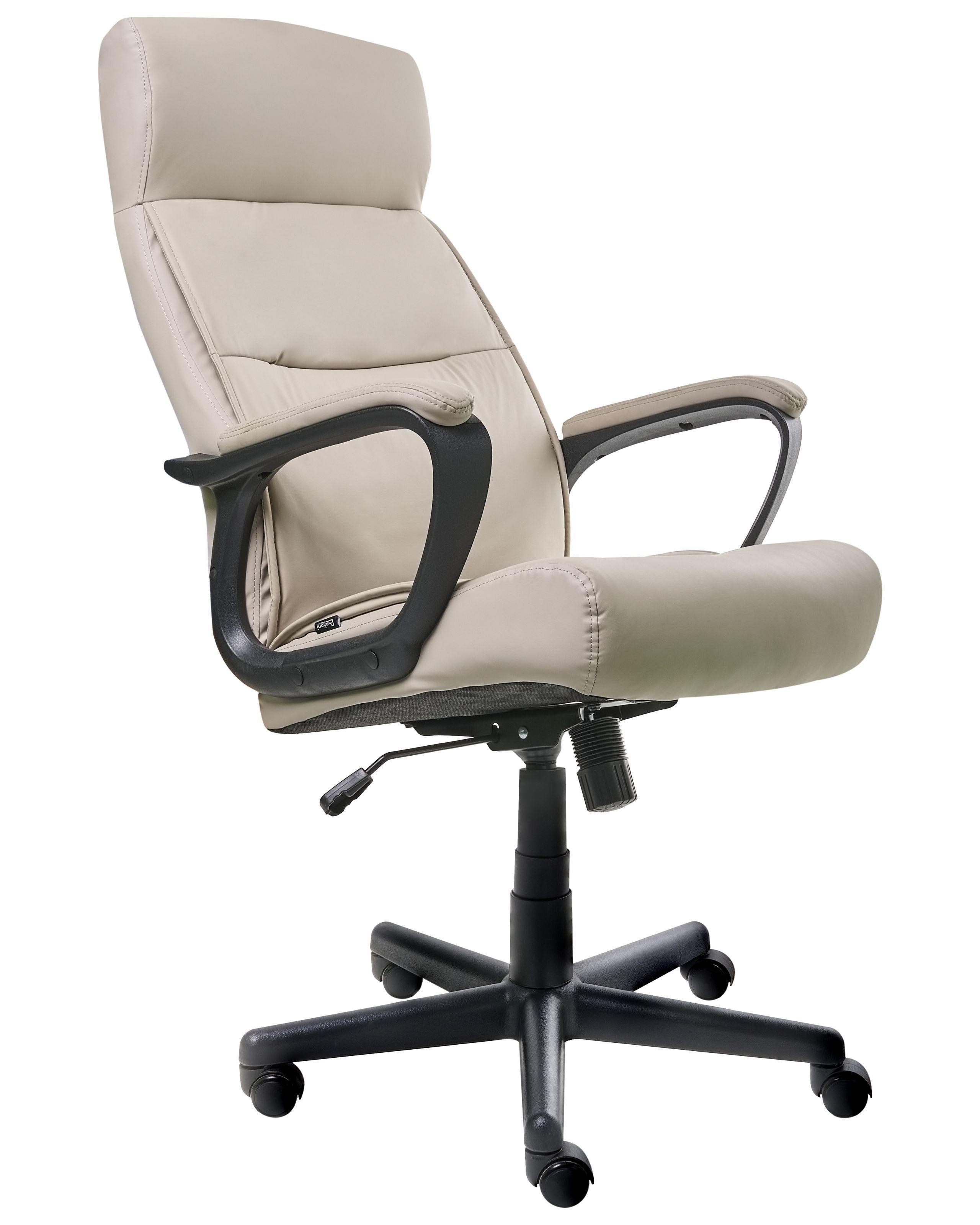 Beliani Poltrona da scrivania en Pelle sintetica Scandinavo GURU  