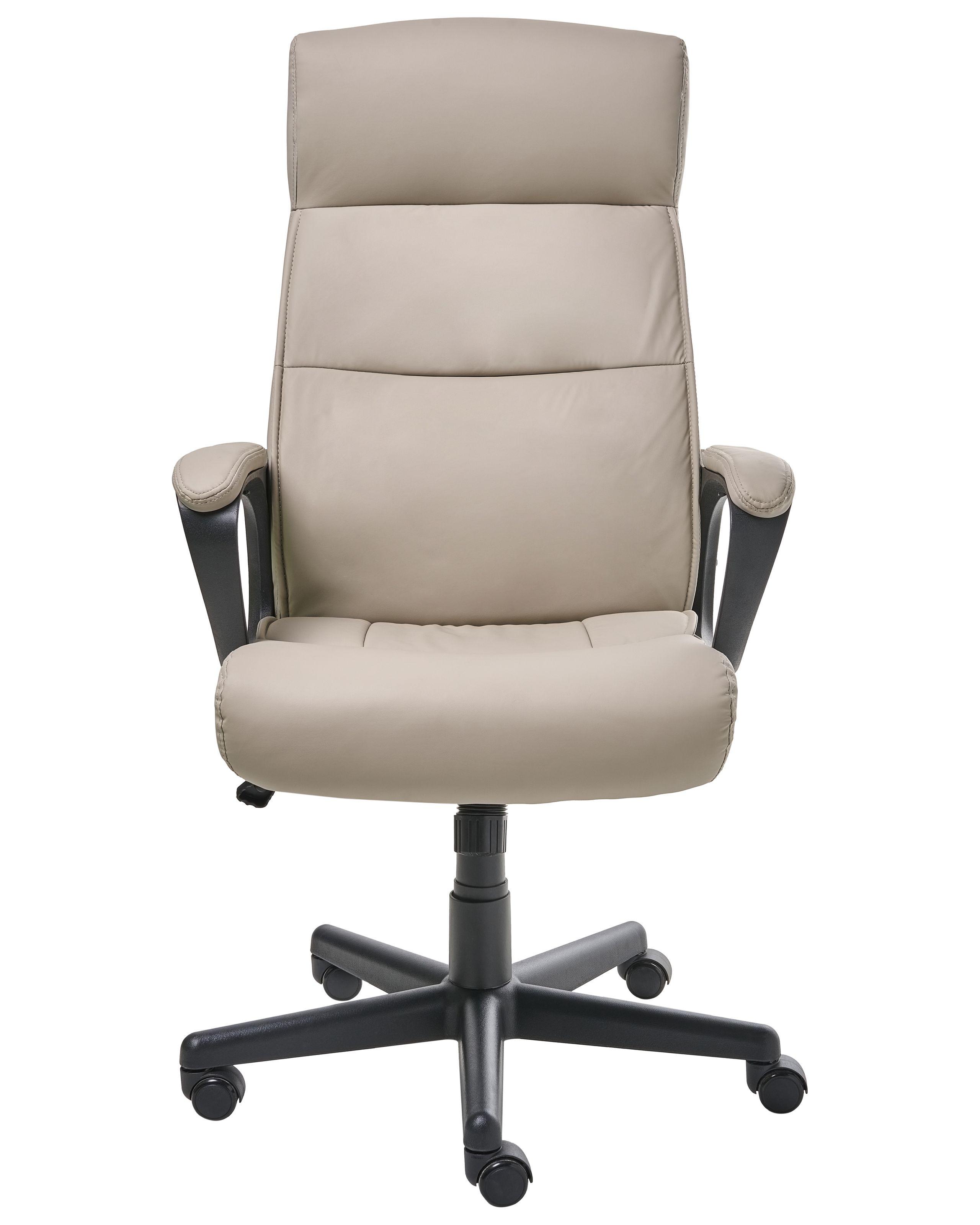 Beliani Poltrona da scrivania en Pelle sintetica Scandinavo GURU  