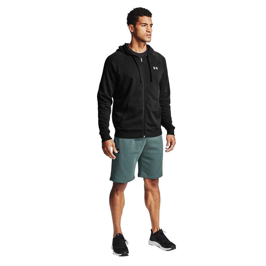 UNDER ARMOUR Felpa con Cappuccio Rival in Felpa con Cerniera Intera  