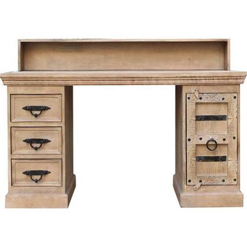 Scrivania Zoprax in legno di mango naturale 132