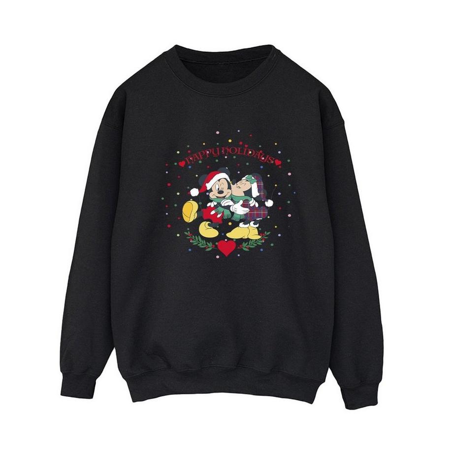 Disney Mickey et Minnie Happy Holidays Sweatshirt  