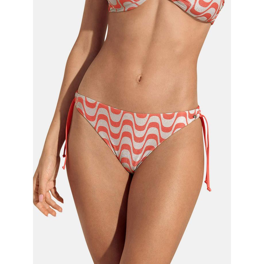 Bas maillot slip de bain taille basse à nouettes Iceland