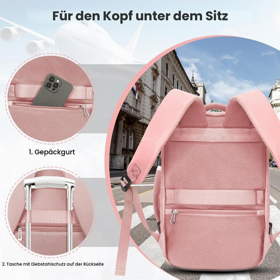 Only-bags.store Zaino da Cabina per Viaggi Sotto il Sedile e Gite del Week-End  