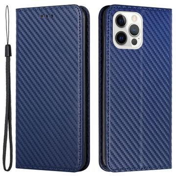 iPhone 15 Pro Max - Custodia Flip Carbon Look