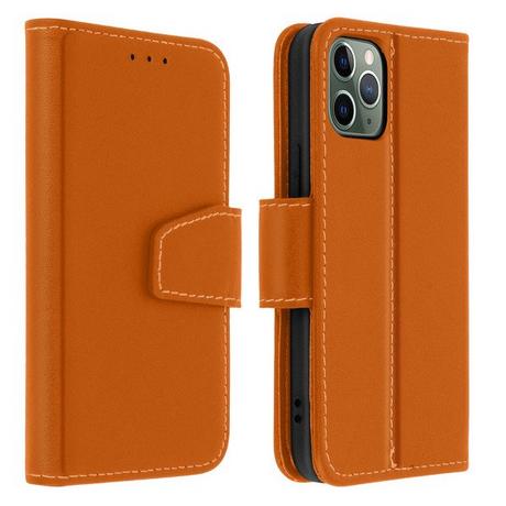 Avizar  Étui iPhone 11 Pro Cuir Premium Marron 