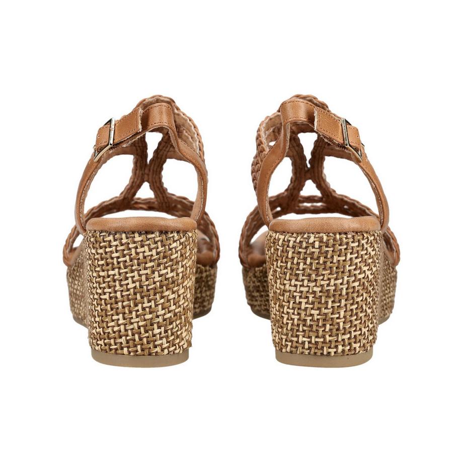Marco Tozzi Geflochtene Keilsandalen  