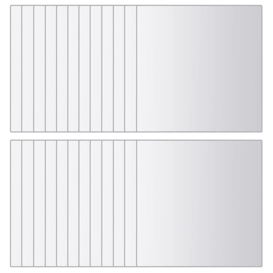 VidaXL piastrelle a specchio Vetro  