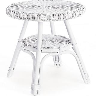 mutoni Table d'appoint blanche Alliss  