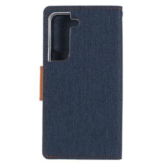 Mercury  Galaxy S22+ - Etui en cuir gris en toile Mercury 