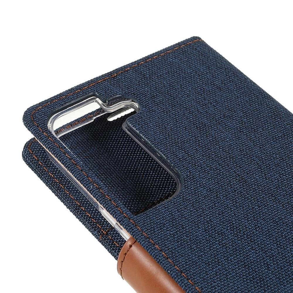 Mercury  Galaxy S22+ - Etui en cuir gris en toile Mercury 