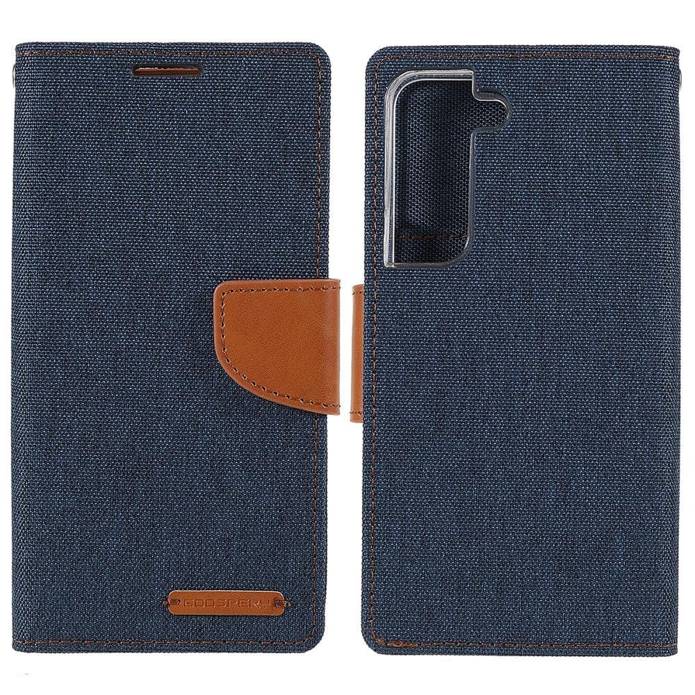 Mercury  Galaxy S22+ - Etui en cuir gris en toile Mercury 