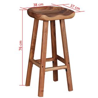 VidaXL Tabouret de bar bois  