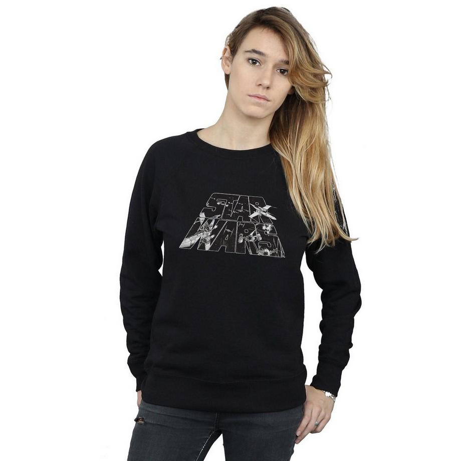 STAR WARS Star Wars Logo Regular Fit Sweatshirt  