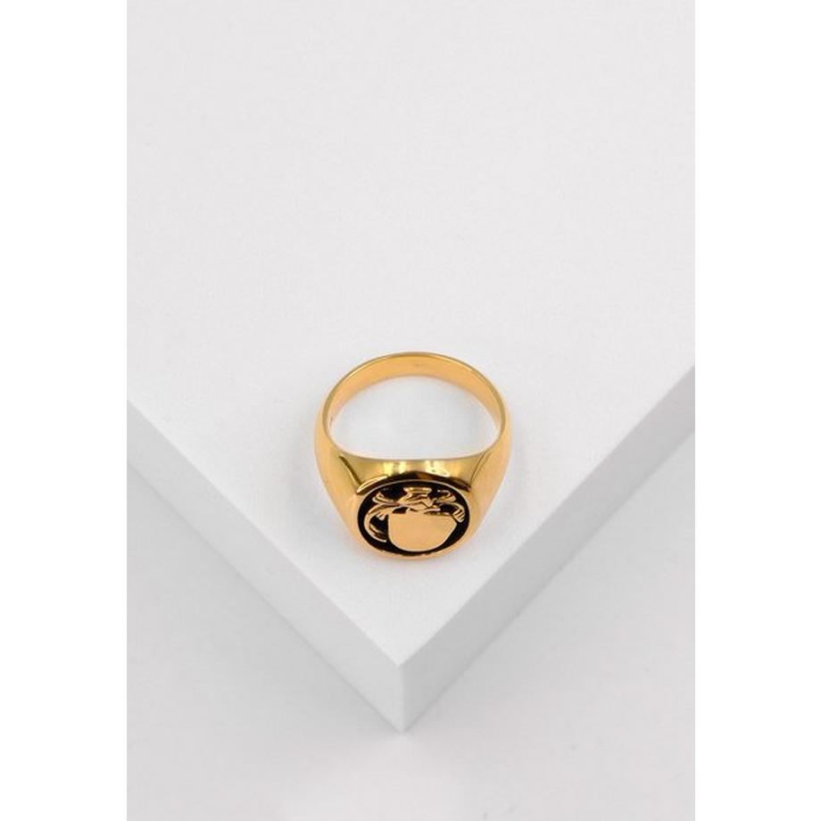 MUAU Schmuck  Wappenring Gelbgold 750 