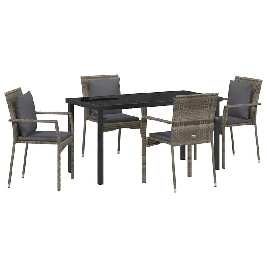 Ensemble de salle à manger pour jardin poly rattan