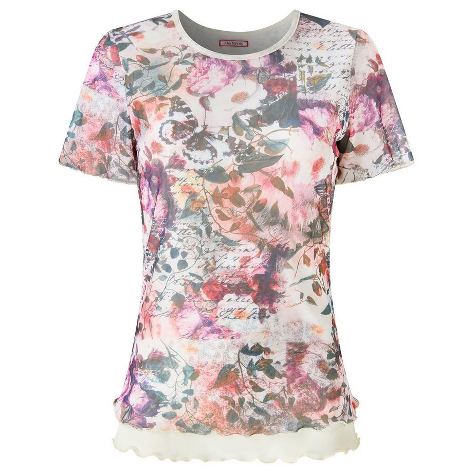 Joe Browns Netzstoff Lagenlook Oberteil mit Schmetterlingsmuster  