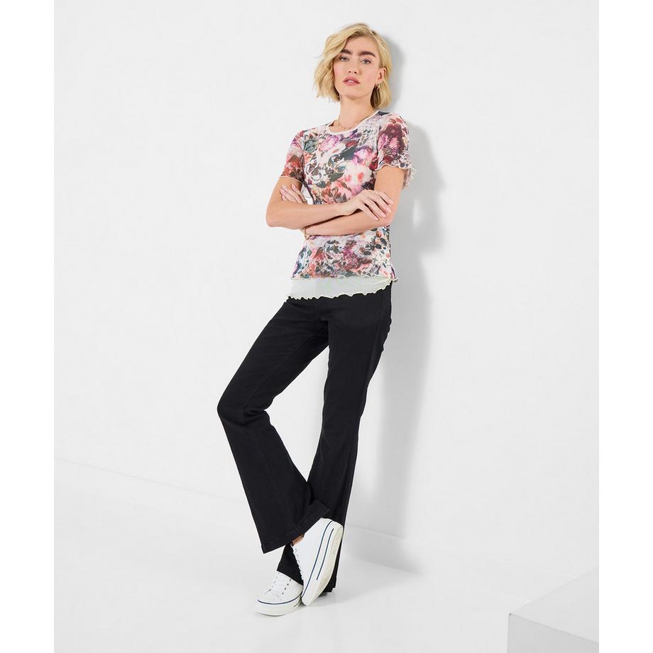 Joe Browns Netzstoff Lagenlook Oberteil mit Schmetterlingsmuster  