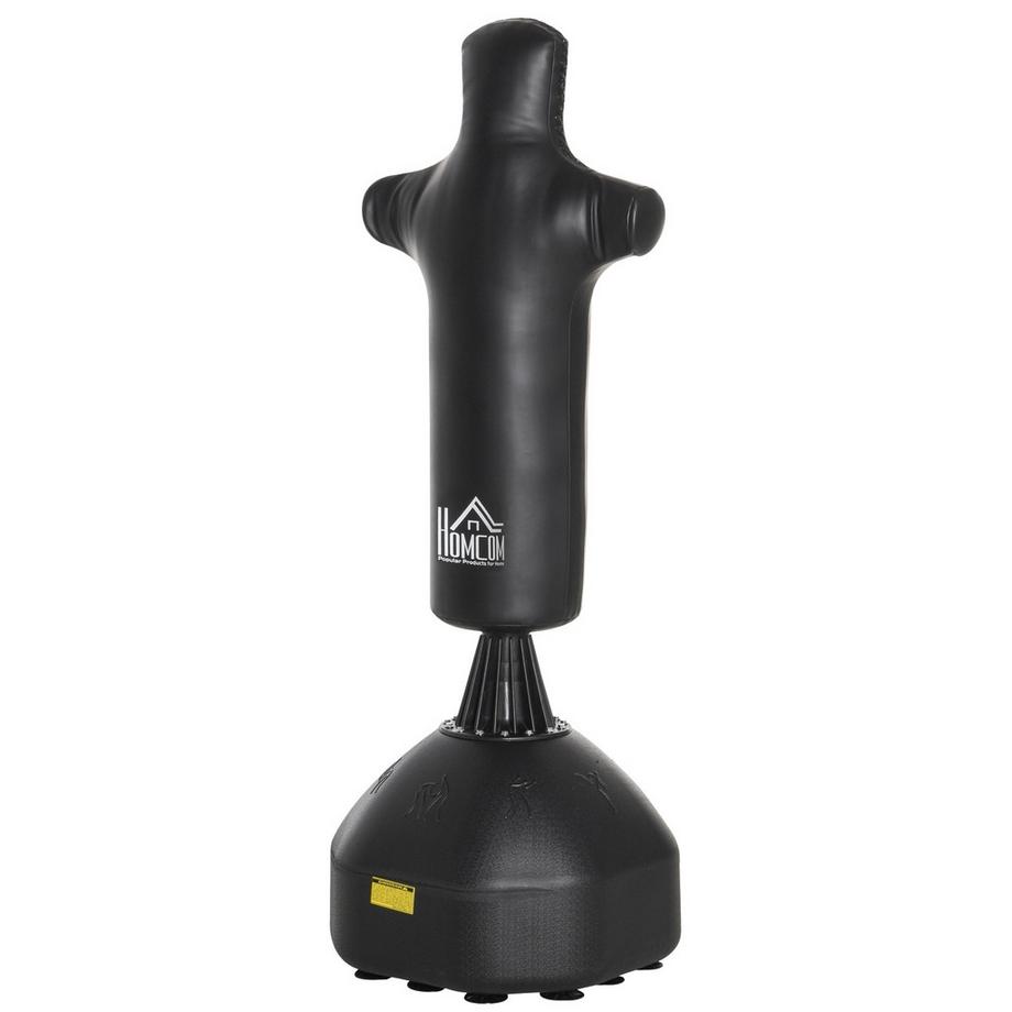 Boxsack Stehend 180Cm Erwachsene Standboxsack Boxdummy Boxsäule Humanoides Design Heavy Duty Boxsack Für Profis Und Anfänger Schwarz