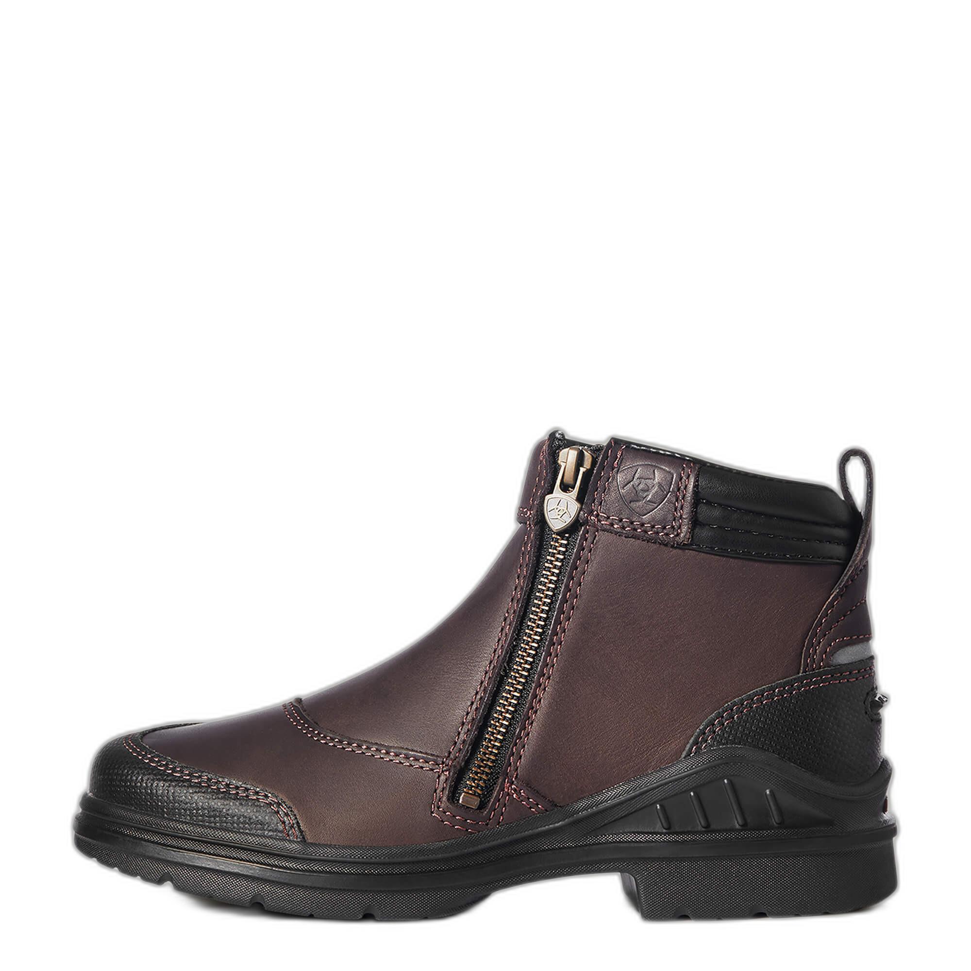 Ariat  bottines à zip latéral cuir barnyard 