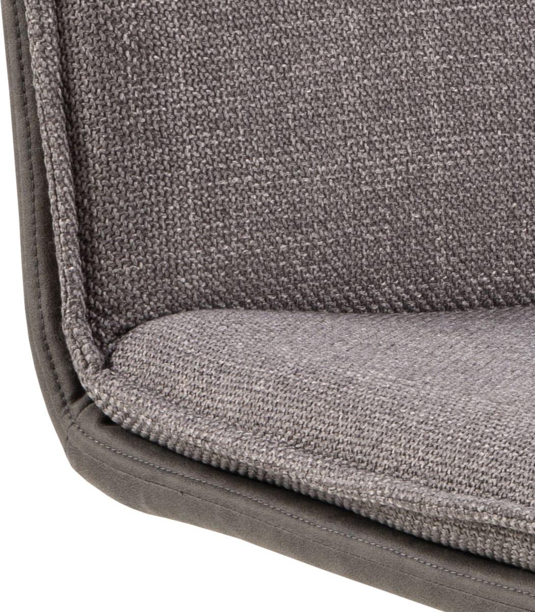 mutoni Chaise de salle à manger Fauna gris-marron rotative (1 pièce)  