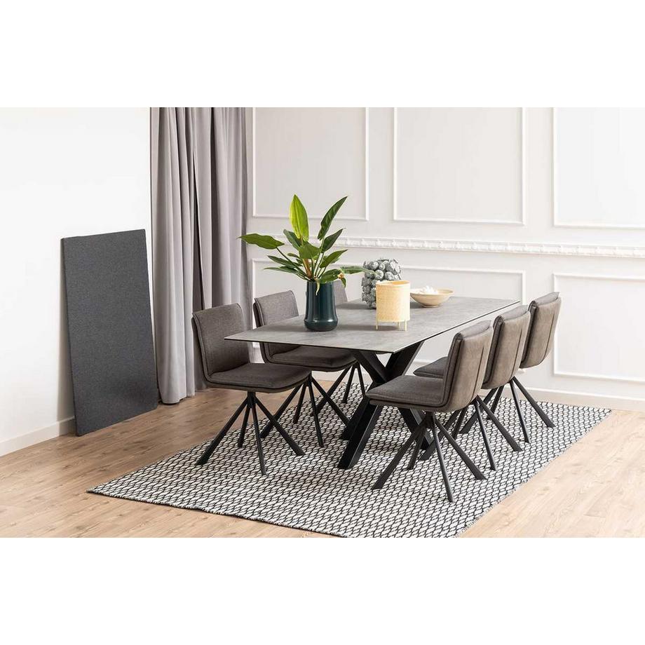 mutoni Esszimmerstuhl Faunabraun drehbar (1 Stück)  