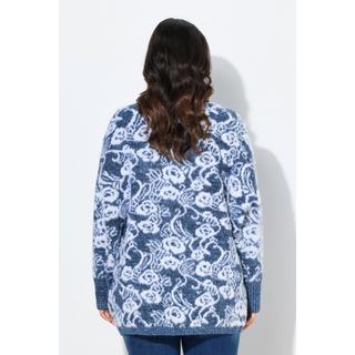 Ulla Popken Cardigan Egg-Shape Manches Longues Chauve-Souris  