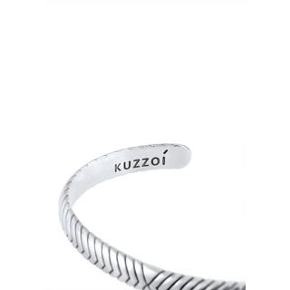 Kuzzoi  Bracelet Bracelet Homme Oxydé Ouvert Basic 