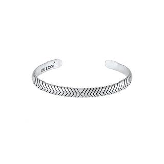 Kuzzoi  Armband  Armreif Oxidiert Offen Basic 