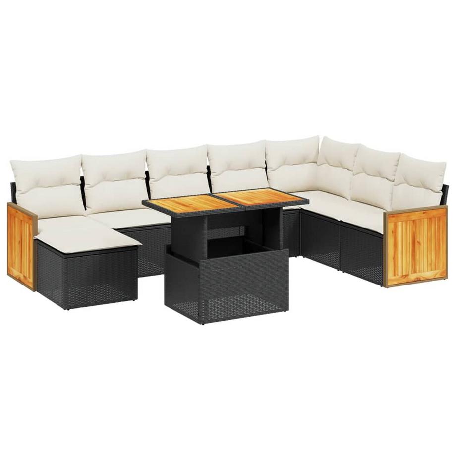 set divano da giardino Polirattan