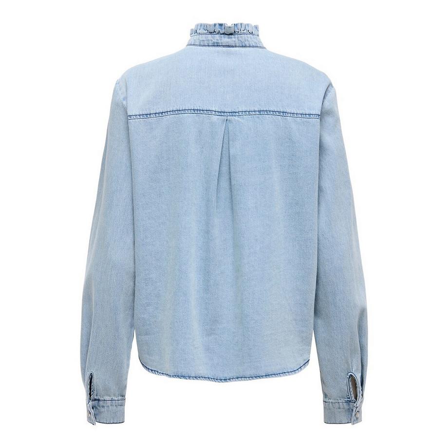 ONLY Jeanshemd Stehkragen  