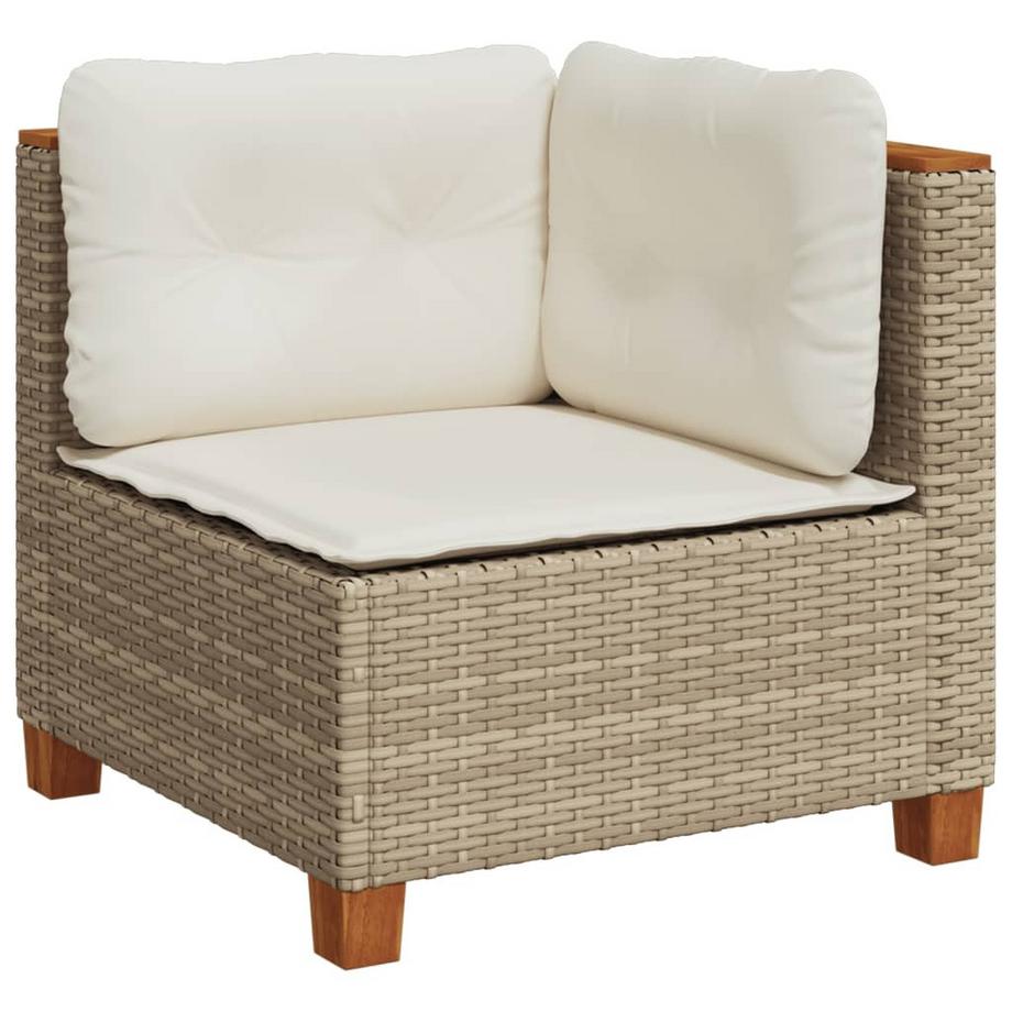 VidaXL Ensemble de canapés de jardin rotin synthétique  