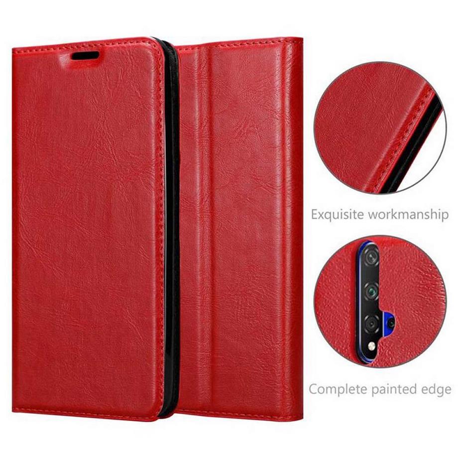 Cadorabo  Cadorabo Hülle kompatibel mit Honor 20 / 20S / Huawei NOVA 5T - Schutzhülle mit Magnetverschluss, Standfunktion und Kartenfach 