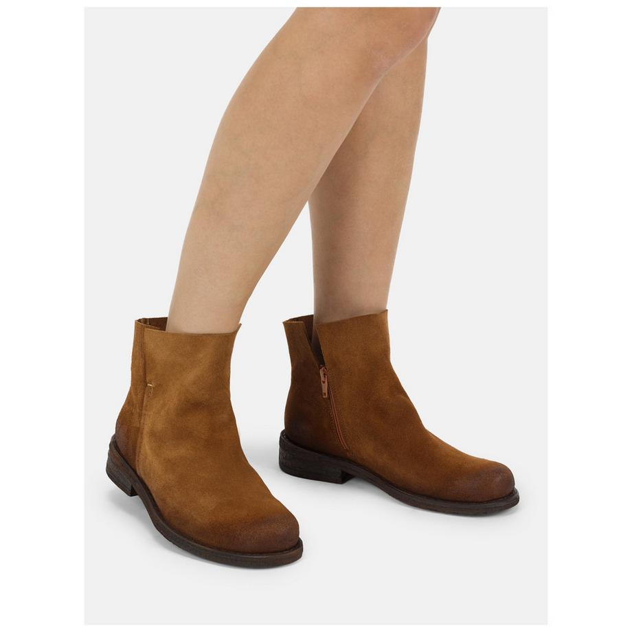 Felmini Wide Fit Stiefelette mit Seitlicher Reissverschluss  