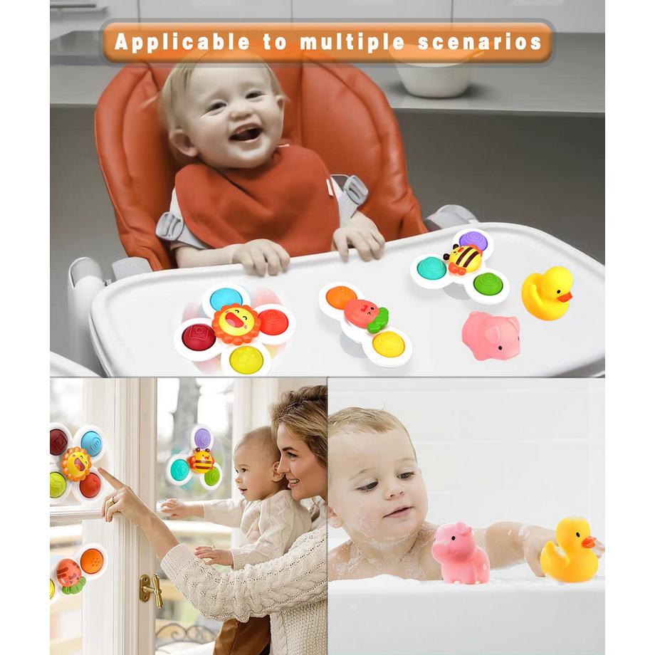 Activity-board  Saugnapf Spielzeug Baby, Fidget Spinner, Badespielzeug Baby Badewanne Spielzeug Fidget 