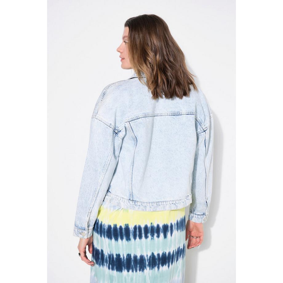 Studio Untold Giacca di jeans oversize Applicazioni brillanti  