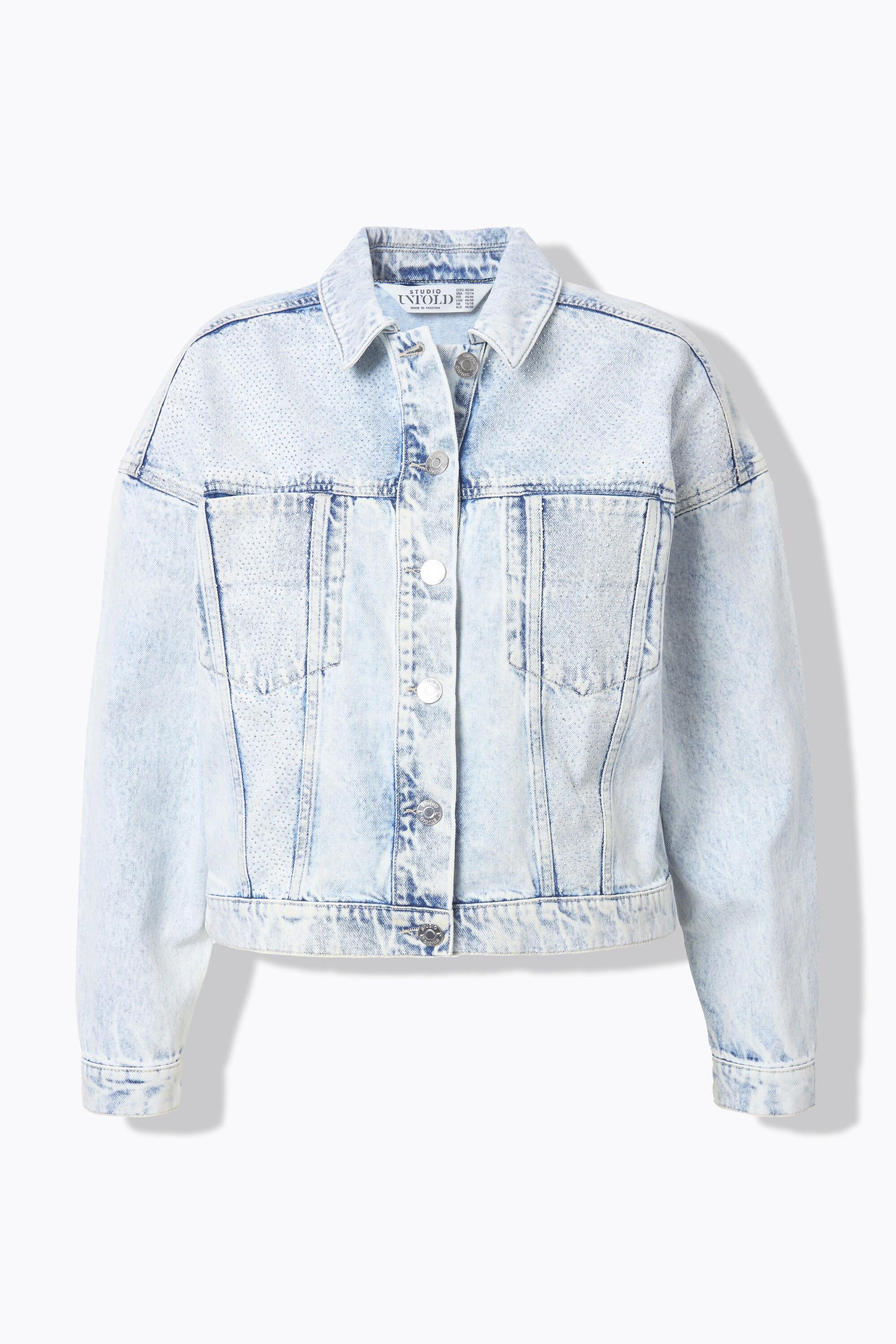 Studio Untold Veste en jean oversize Rivets brillants  