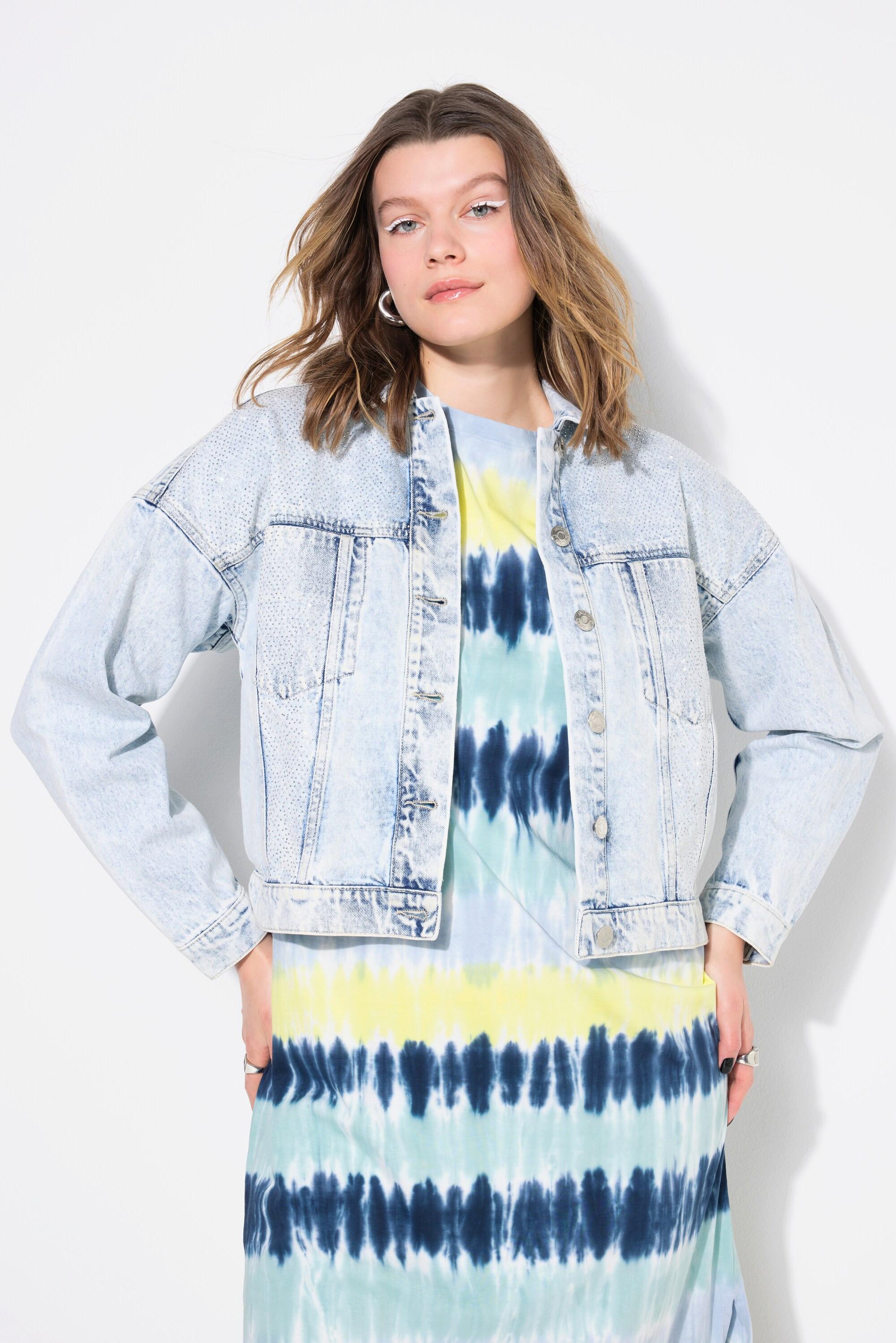 Studio Untold Veste en jean oversize Rivets brillants  