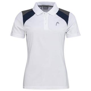 Head  Club Tech Polo Shirt W weiss/dunkelblau 