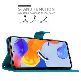 Cadorabo  Hülle für Xiaomi RedMi NOTE 11 PRO 4G  5G Blumen Design Magnetverschluss 